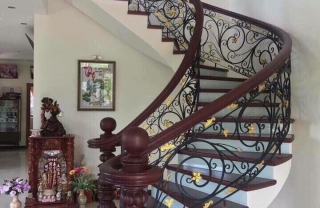 Cầu thang sắt nghệ thuật châu Âu MDSCA 16